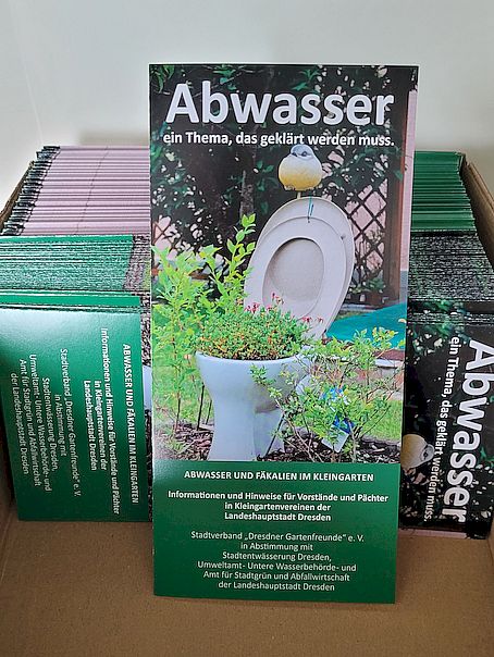 Abwasserflyer | Stadtverband Dresdner Gartenfreunde